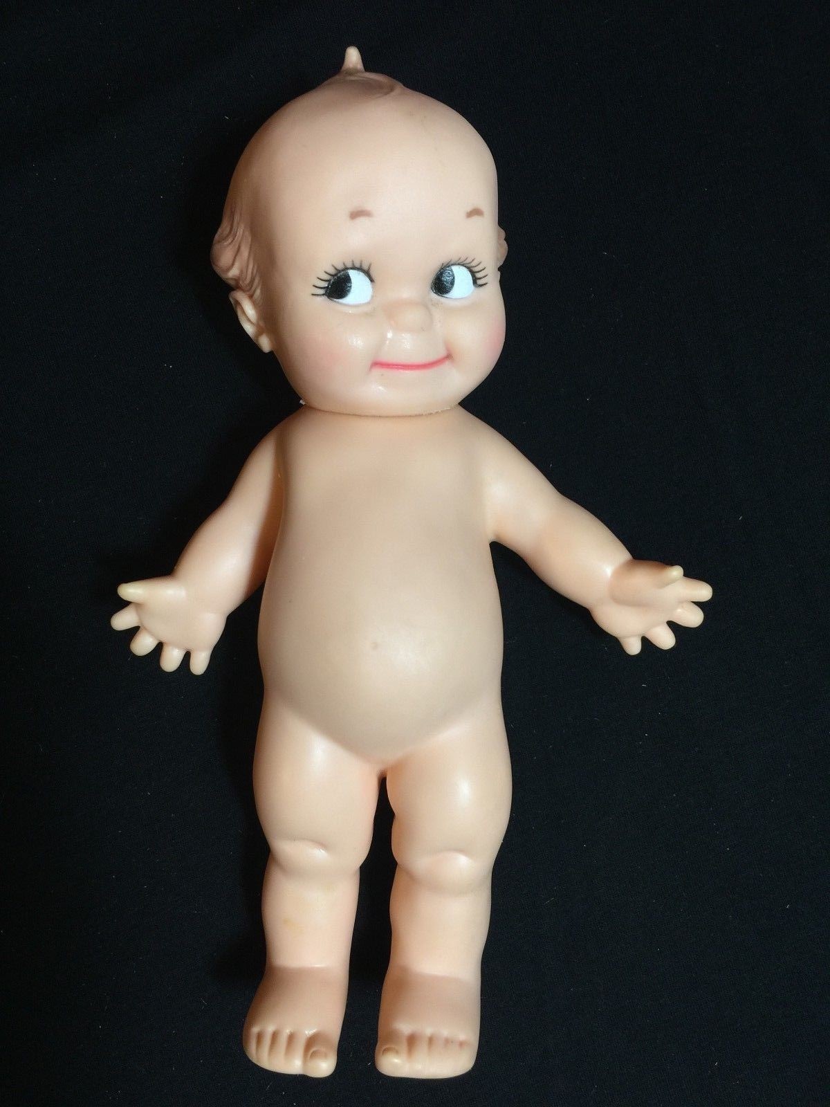 vintage cupie doll-Kewpie '74, 10 inch, Cameo ,hard plastic, head moves