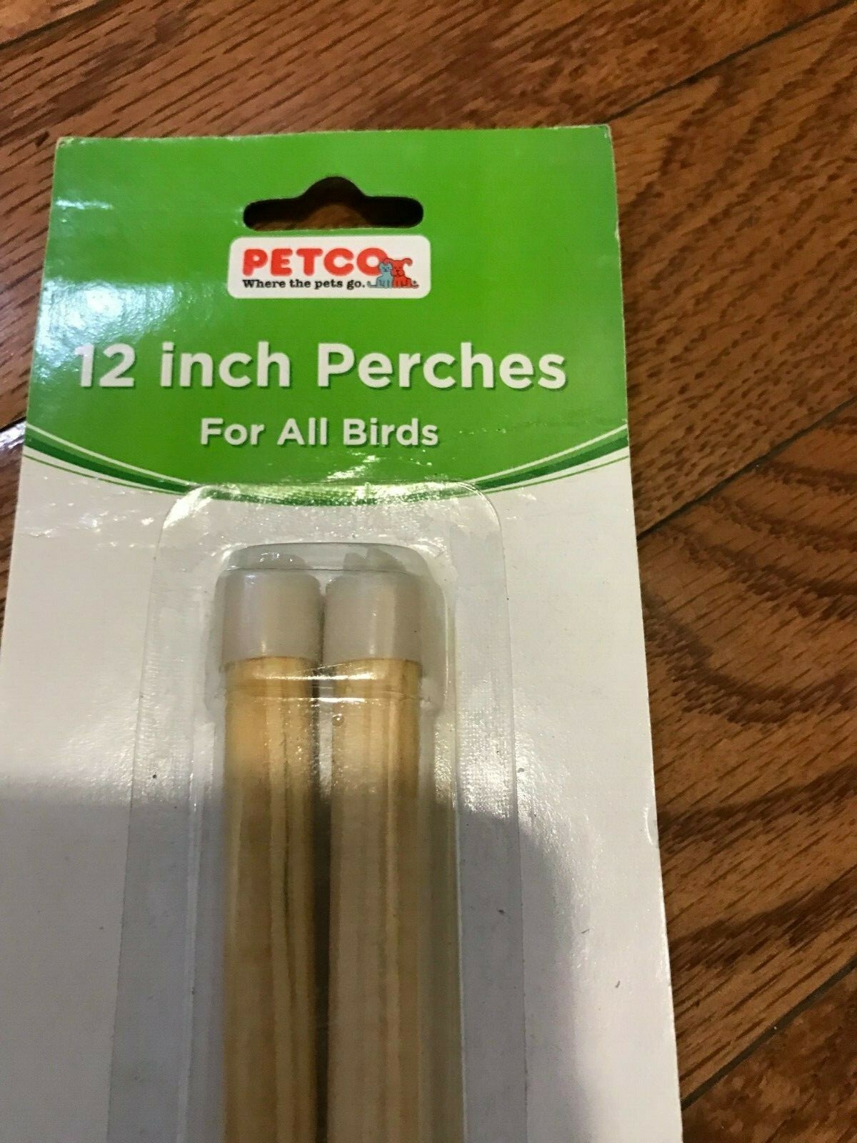New 12 Inch Wood Perches For Bird Cage 2 Pcs - PetCo