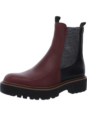 

SAM EDELMAN Женские бордовые кожаные ботильоны Laguna с цветными блоками на блочном каблуке 7,5 м, Burgundy, H26805L