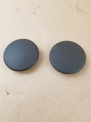 2x OEM BMW E30 E28 Black Door Panel Emergency Window Cover Plug 84-91 3 series