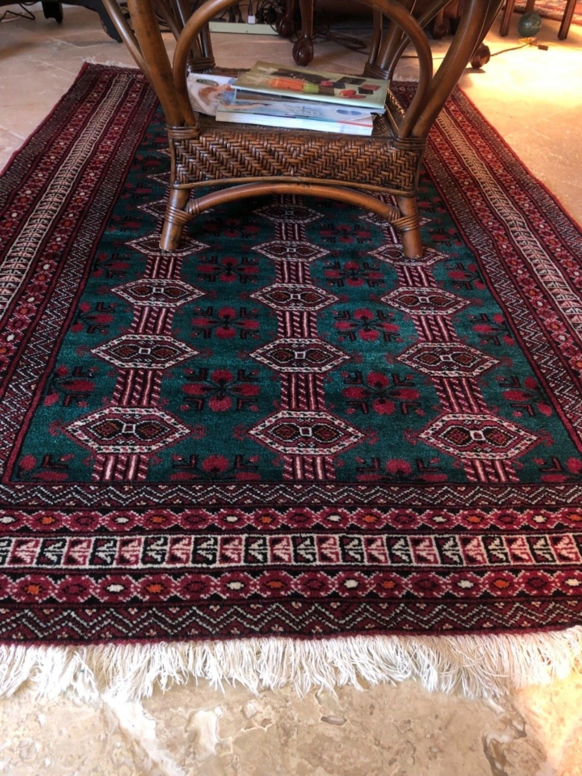 Iranian hand woven Carpet 4’ X 7’