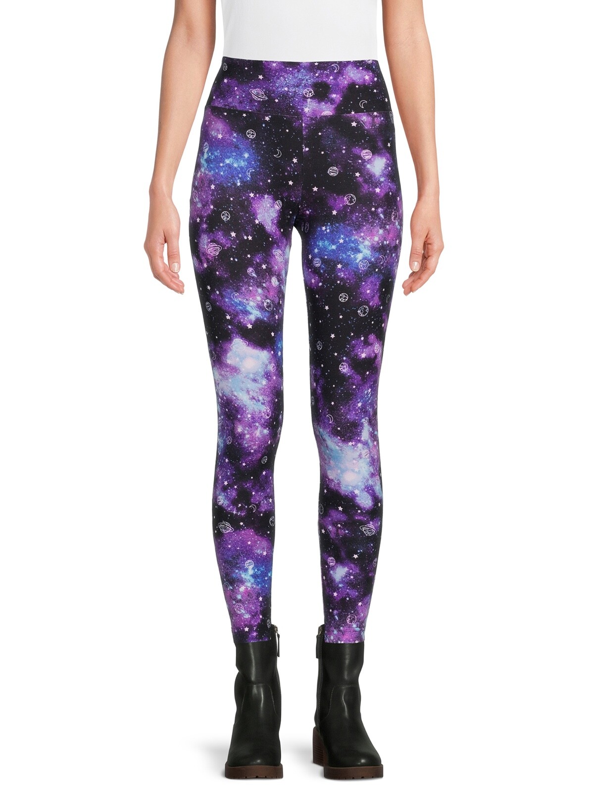No Boundaries Women Junior Galaxy Moon Star Ankle Sueded