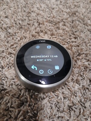 Google Nest Learning 3rd Generation A0013 Built-In WiFi  Thermostat ''Untested''