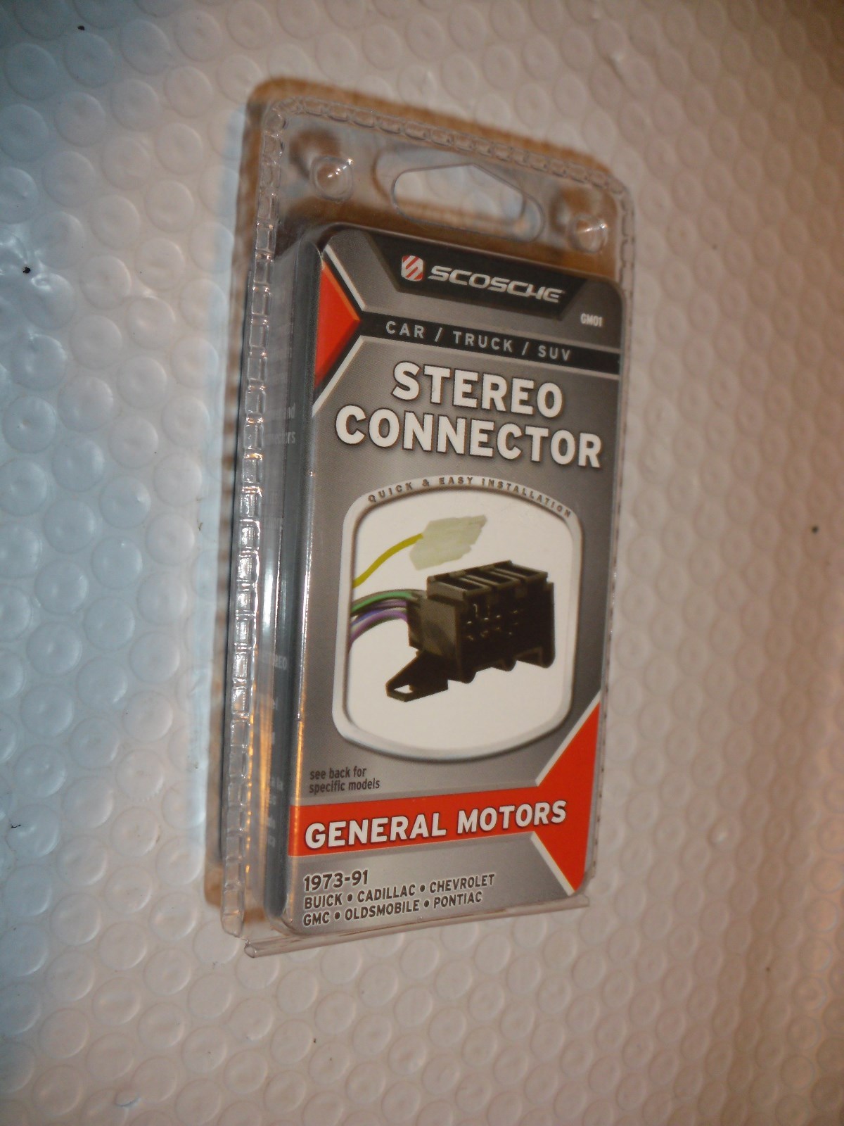 Scosche Stereo Connector for General Motors 1973-91 GM01 New Sealed