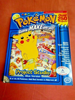 Pokémon: Project Studio - Blue Version (PC, 1999) brand new big box pokemon