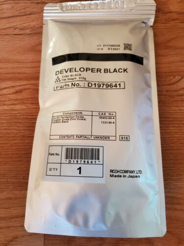 Ricoh Savin Lanier D1979641 BLACK Developer Cartridge FACTORY SEALED BAG