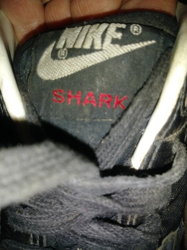 Vintage Nike Shark Cleats Size 10. Football Black White Red