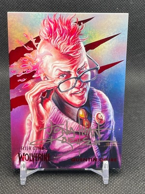 2024 Fleer Ultra Wolverine - Quentin Quire - Red Foil Auto /74