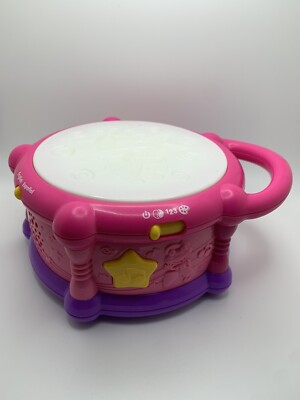 Leap Frog Learn & Groove Color Play Drum Bilingual Spanish English Pink Music