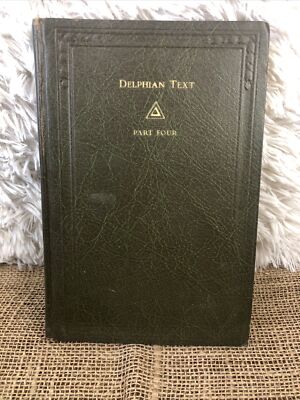 Antique book Delphian Text Part Four 1930 W.B Conkey Chicaco