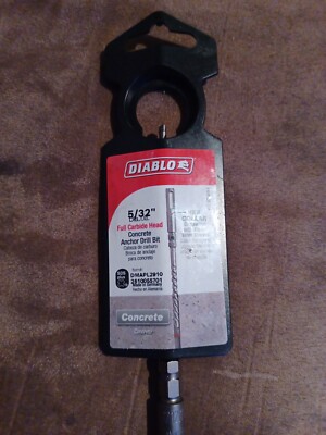 Diablo Concrete Anchor Hammer Drill Bit SDS-Plus Carbide Head 5/32'' x 3-1/2''