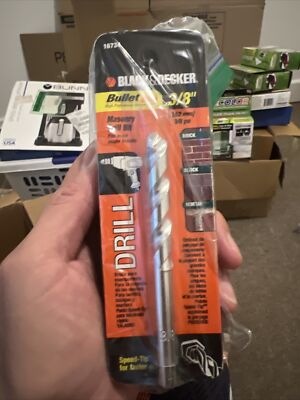 Black & Decker Carbide-Tipped Masonry 3/8'' Drill Bit 16734 Bullet