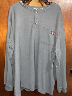 Wrangler Work Wear Pen Pocket Henley Relaxed Fit Waffle Knit Mens 3XL NWT