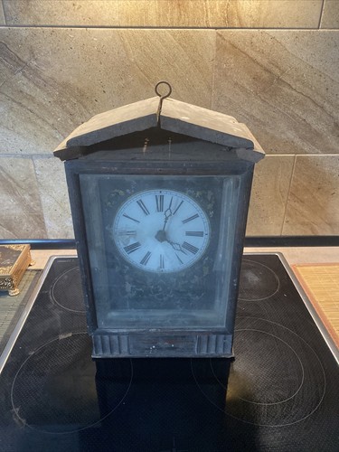 Alte Große Uhr, Alte Holzuhr, Antike Uhr, Museumsstück, (DE24)