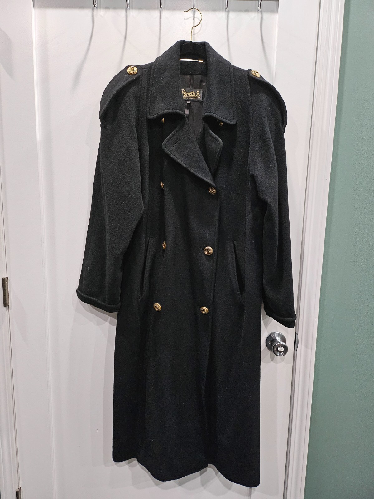 Pierrette B Women's Sz8 Full Length Pure Cashmere Double