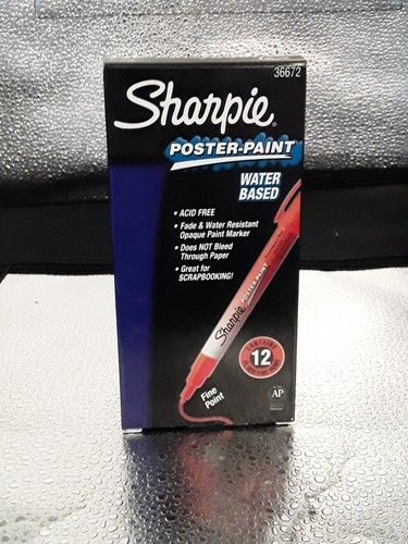 Sharpie Poster-Paint Water-Based Markers, Fine Point, Fluore