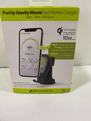 Bracketron BT2-952-2 PwrUp Gravity 10W Fast Wireless Charging Mount