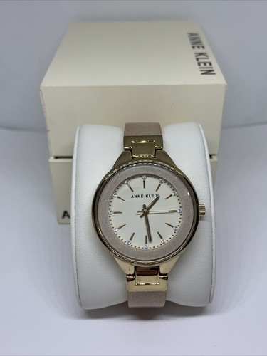 Anne Klein AK/1408 Women's Two-Tone Bangle Analog Dial Anne Klein AK/1408 Women's Two-Tone Bangle Analog Dial