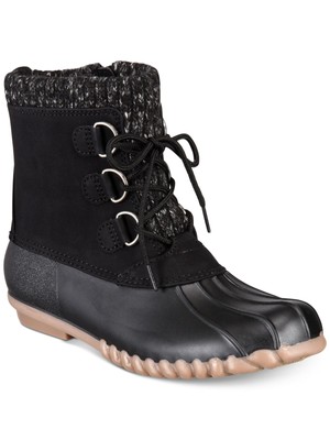 

BARETRAPS Женские Черные Утепленные Ботинки Fabulous Round Toe Duck Boots, Черный, BT24206
