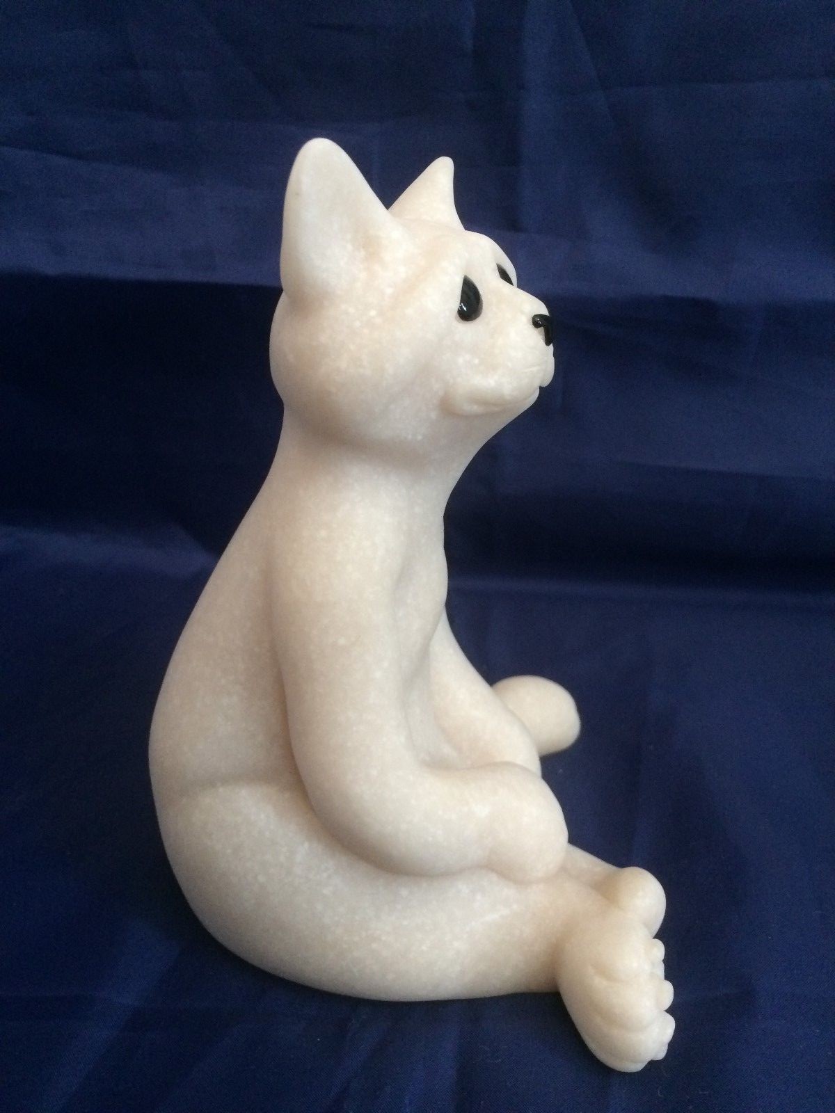 Quarry Critters Charley Cat Figurine Stone Second Nature Designs 6 