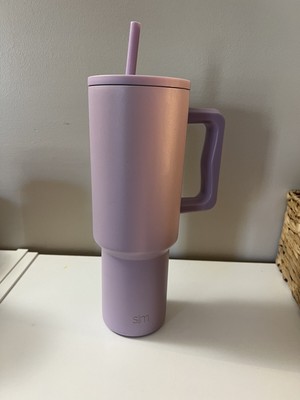 Simple Modern 40 oz Tumbler with Handle and Straw Lid | Insulated Cup Blush