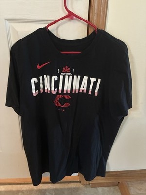 Nike Cincinnati Reds City Connect T-Shirt Mens XL Black MLB Juncta Juvant