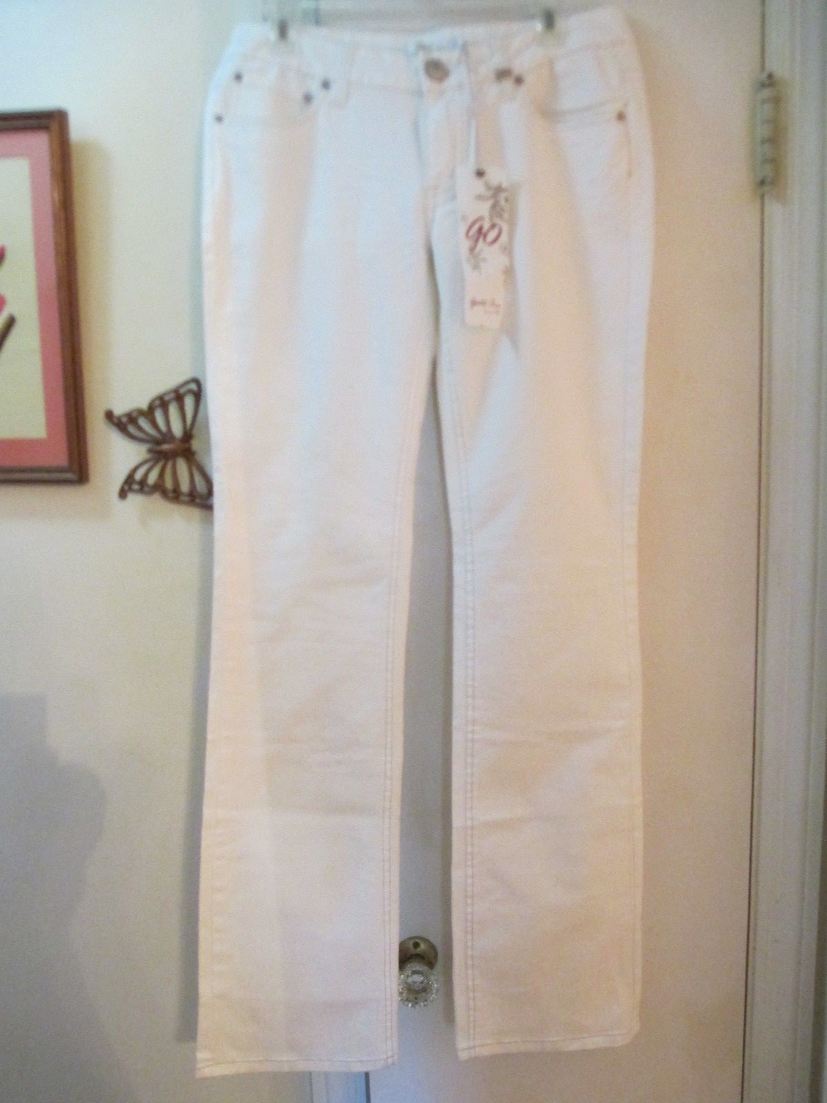 パンツ vintage made in USA LA GATE white denim La Gate Jeans | eBay