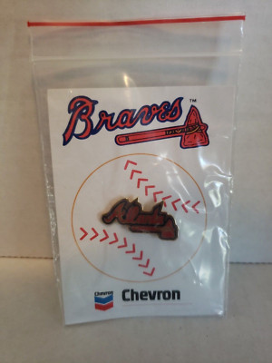 Atlanta Braves Fulton County Stadium Collectible Pin 1991 Chevron Advertising