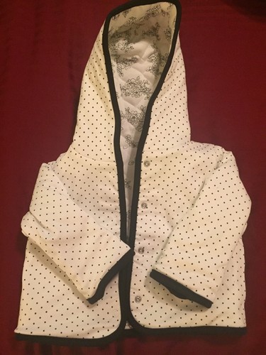 Little Girls Quilted Jacket Size 9-12 Mo ( Reversible) ~