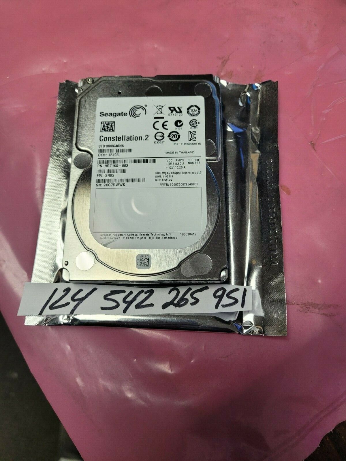 ST91000640NS Seagate Constellation 1TB 7.2K SATA 6Gb/s ST91000640NS Seagate Constellation 1TB 7.2K SATA 6Gb/s