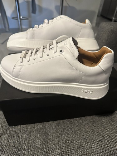 Hugo boss all white sneaker size 7 mens