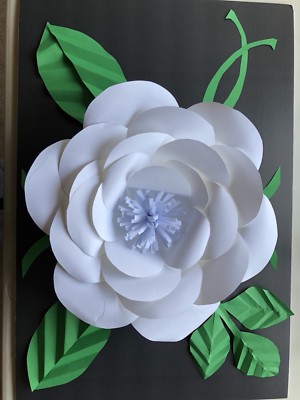 Paper Flower Kit - Template #2 - DIY - Hard Copy Template 110 Lbs Cardstock