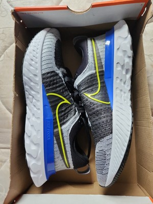 Nike React Infinity Run FK 2 Flyknit Shoes CT2357-100 Size 10 White/Cyber-Black