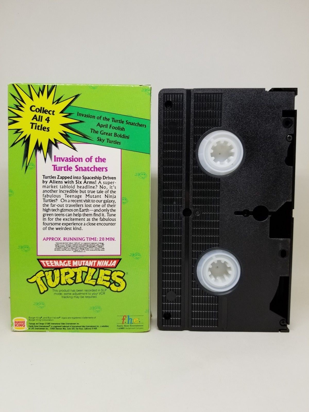 Lot of 5 Vintage TMNT VHS Teenage Mutant Ninja Turtles planet of the Turtleoids