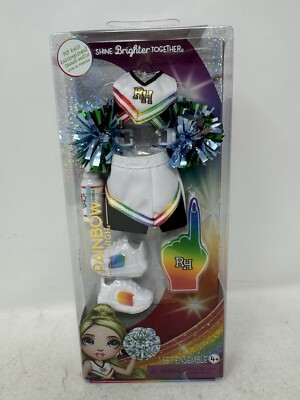NEW Rainbow High Fashion Pack - PEP RALLY Cheerleader Pom-Poms Outfit 