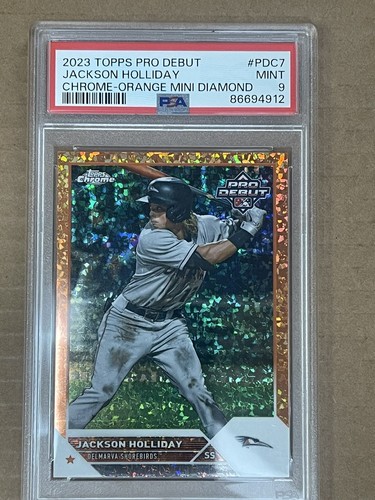 2023 PRO DEBUT CHROME JACKSON HOLLIDAY ORANGE MINI DIAMONDS 2023 PRO DEBUT CHROME JACKSON HOLLIDAY ORANGE MINI DIAMONDS