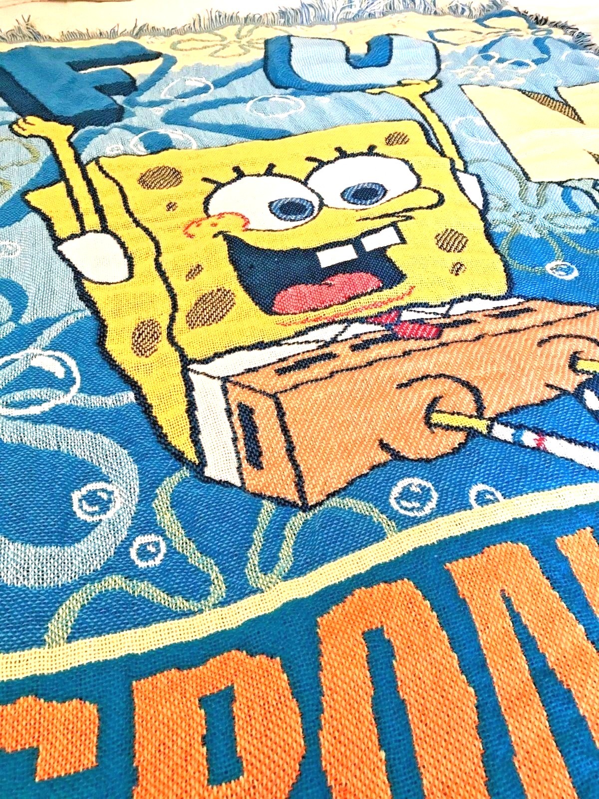 FUN SpongeBob SquarePants Blanket Afghan Free Shipping