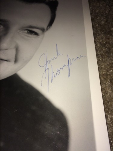 Hank Thompson Signed Photo Capitol 8x10 B&W Promotional 1960s Autograph