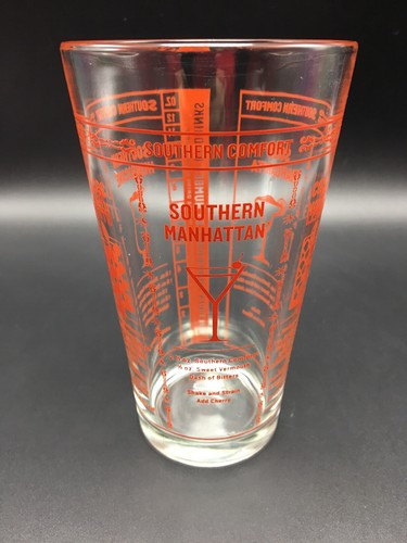 Southern Comfort Mixed Drink Measuring Glass Mixer Shaker Barware