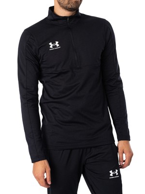

Мужская футболка среднего слоя Under Armour Challenger, черная, Черный, 1365409-001