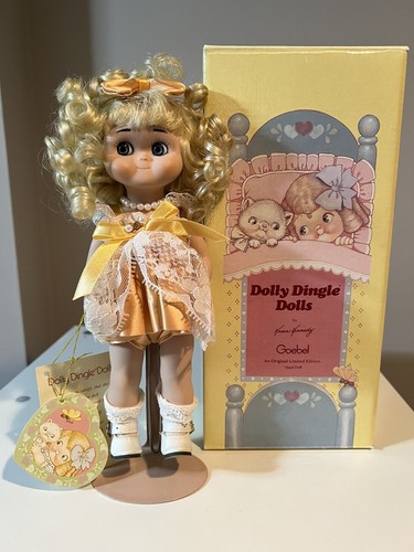 Goebel Dolly Dingle Topaz Tingle Doll by Karen Kennedy. New in box with stand