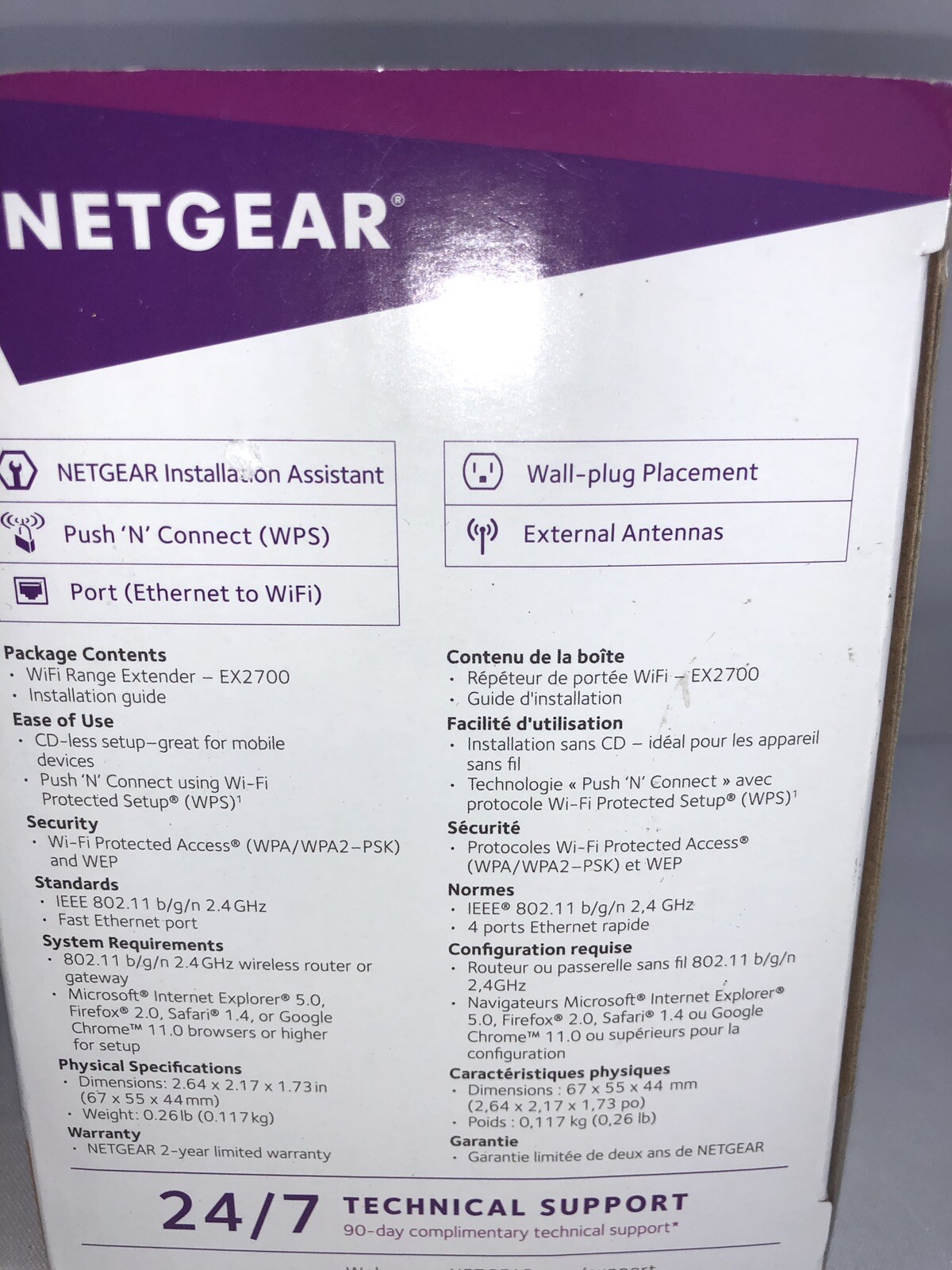 NETGEAR N300 WiFi Network Range Extender EX2700