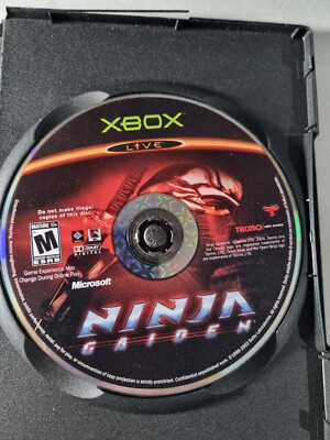 Ninja Gaiden (Microsoft Xbox, 2004) BLACK LABEL   DISC ONLY w/cd case