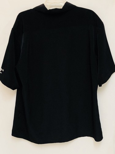 Hard Rock Cafe Orlando Gibson Guitars Black Button Down Dress Shirt Men’s Large