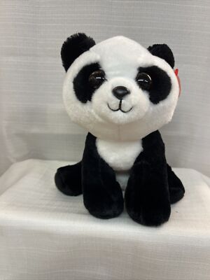 TY Classic Plush - BABOO the Panda (Blue Glitter Eyes)(9.5 inch) - MWMTs