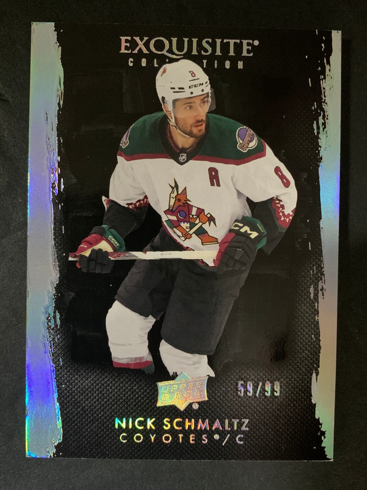 2023 Upper Deck Exquisite Collection Nick Schmaltz /99 Auto Autograph