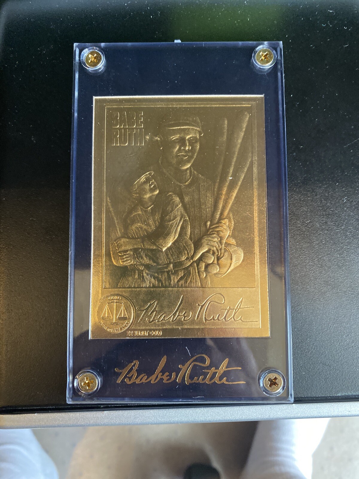 90s Babe Ruth OLD GOLD メタルサインボード 1990s Babe Ruth Gold Foil Baseball Card. | eBay