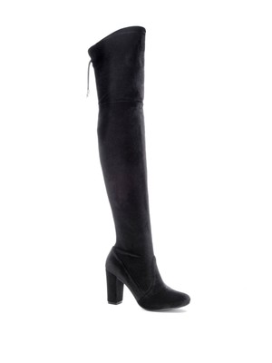 

CHINESE LAUNDRY Женские сапоги Black Tie из бархатной ткани Bree Toe Block Heel Boots, Черный, BREE VELVET