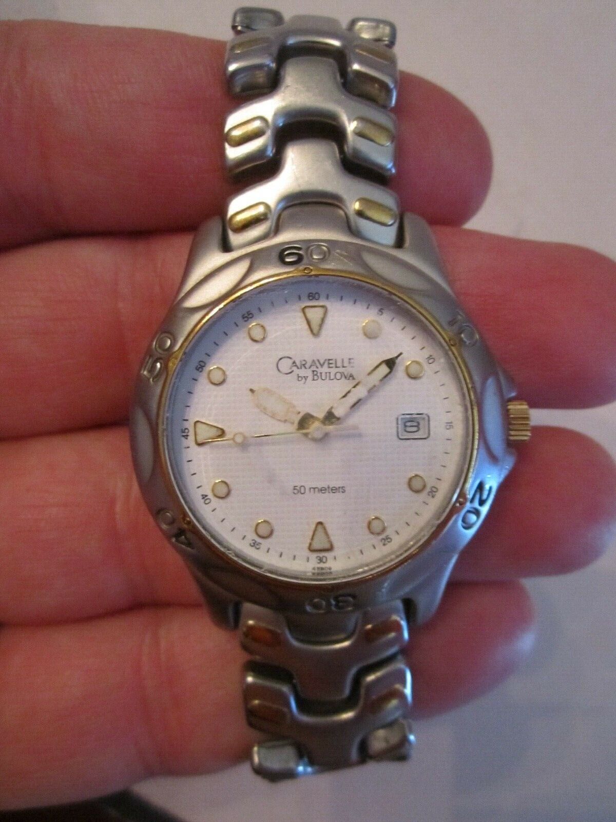 CARAVELLE BY BULOVA WATCH - 50 METERS DAY MARKER STAINLESS CARAVELLE BY BULOVA WATCH - 50 METERS DAY MARKER STAINLESS