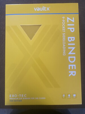 Vault X 1st Edition SV8 Surging Sparks Exo-Tec 9 pocket Zip Binder NEW